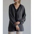 前後2WAYボウタイブラウス...