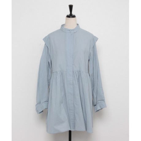 シャーリングブラウス...