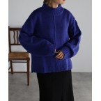 センターパイピングニット...