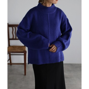 センターパイピングニット...