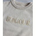 BONJOURクルーネックニット