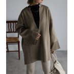 ディープVネックダンボールプルオーバー...