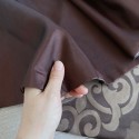 【直送可】裏地付き高級感あり テーブルランナー ブラウン（コーヒー）