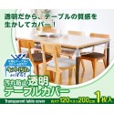 汚れ防止透明テーブルカバー 120×200＜ダイニング クロス＞＜transparent table cover＞