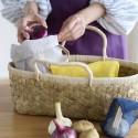 （日本製）【リニューアル】かや野菜袋 （М）