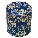 ぽッ・かん  美濃【S/L】【藍市松/花雪輪/菊唐草】【キッチン】【インテリア雑貨】<お茶缶>＜日本製＞mino