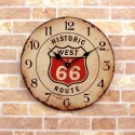 【アンティーク調】レジェクションカフェクロック[ROUTE66]【壁掛時計】