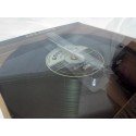 ガラス製のレコード壁掛け時計【80’sクロック　LPレコード】