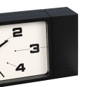 【DULTON ダルトン】DOUBLE FACE CLOCK RECTANGLE BLACK 両面掛け時計