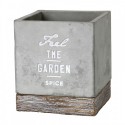 【プランター/鉢】FEEL THE GARDEN ｾﾒﾝﾄﾌﾟﾗﾝﾀｰ ｽｸｴｱ Sｻｲｽﾞ